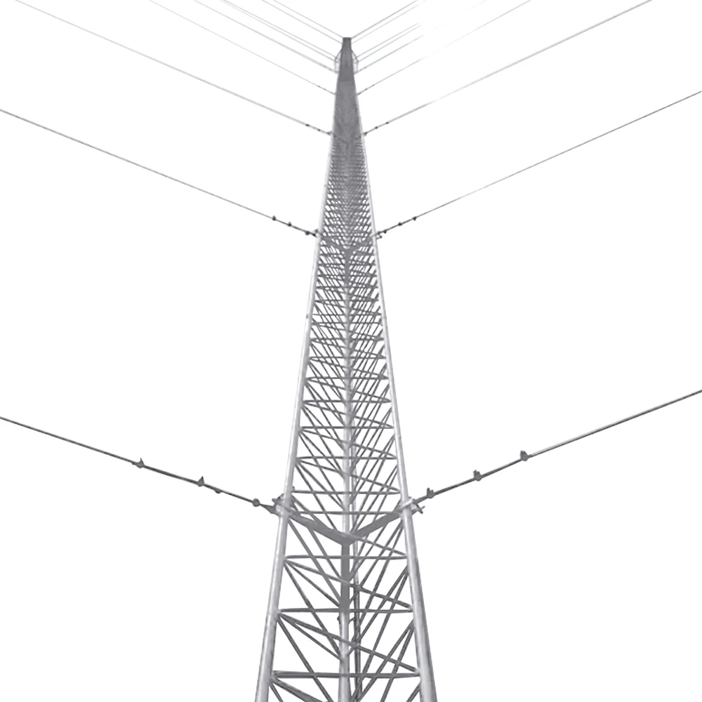 KTZ45G021-l Kit de Torre Arriostrada de Piso de 21 m Altura con Tramo STZ45G Galvanizado por Inmersión en Caliente (No incluye retenida). KTZ-45G-021 1