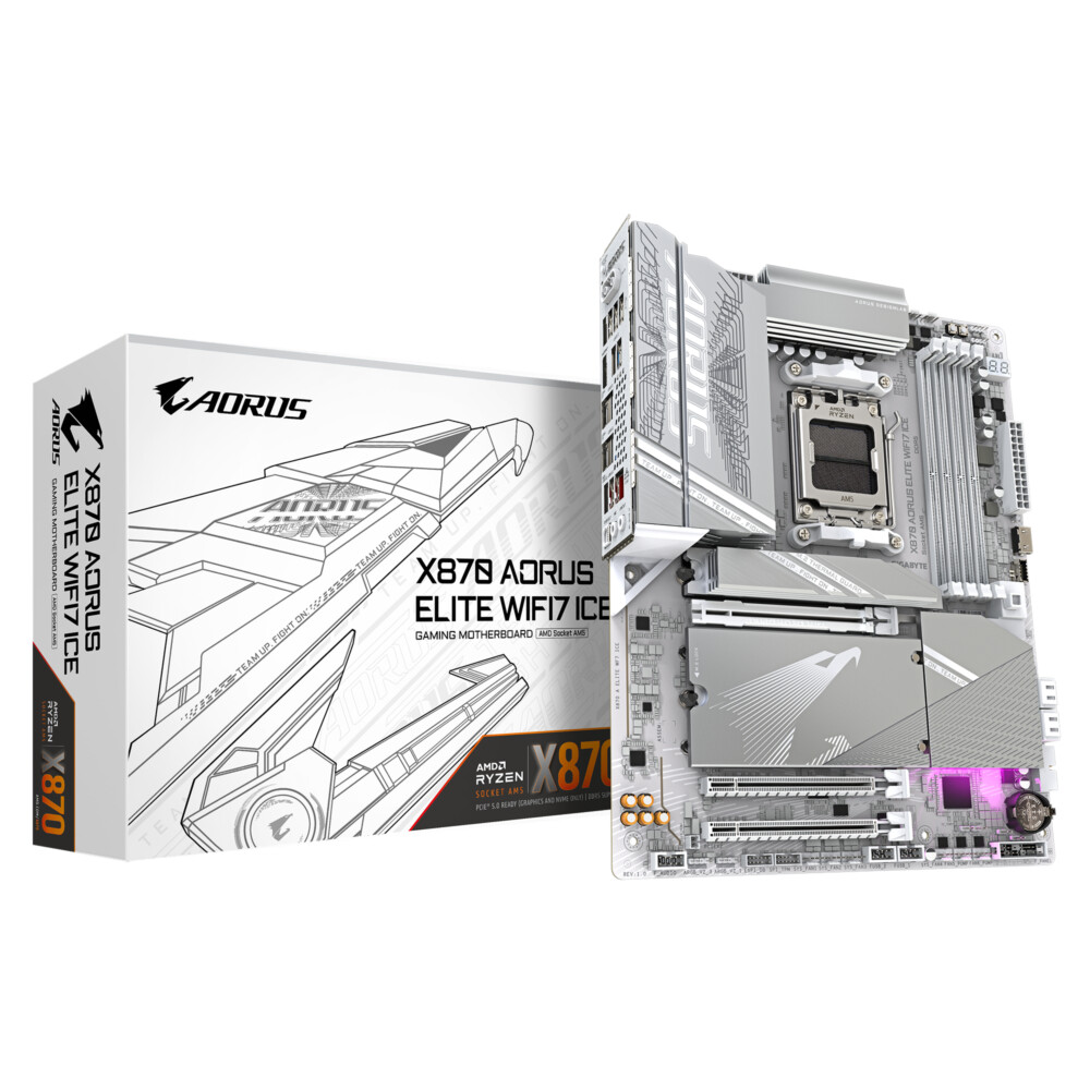 MBDGIG5340_full TARJETA MADRE GIGABYTE ATX X870 A ELITE WF7 64 GB DDR5 AM5 Para AMD X870 A ELITE WF7 ICE 1