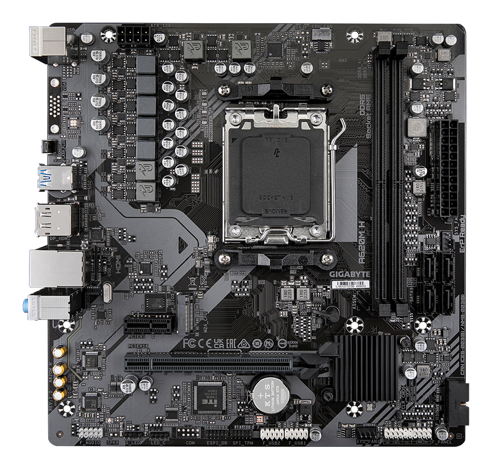 MBDGIG5730_1_full TARJETA MADRE GIGABYTE ATX A620M H, DDR5, AM5, 128 GB, PARA AMD 6