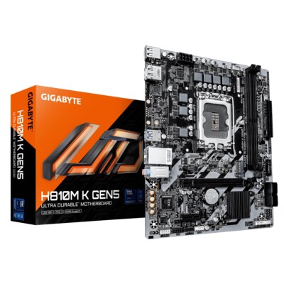 TARJETA MADRE GIGABYTE ATX H810M K GEN5, DDR5, S-1851, 128 GB, PARA INTEL