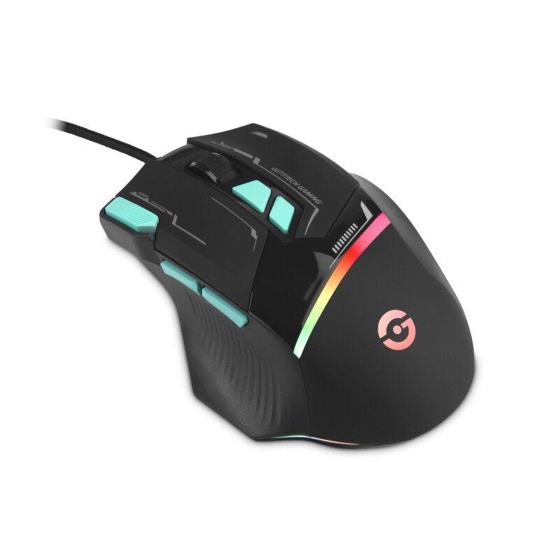 GETTTECH MOUSE GAMER, SENSOR 725F, ILUMINACION RGB PERSONALIZABLE, HASTA 7200 DPI, COLOR NEGRO Y AZUL, MOD. GPM-RGBWR-G1-BK MOUGET080_2_full