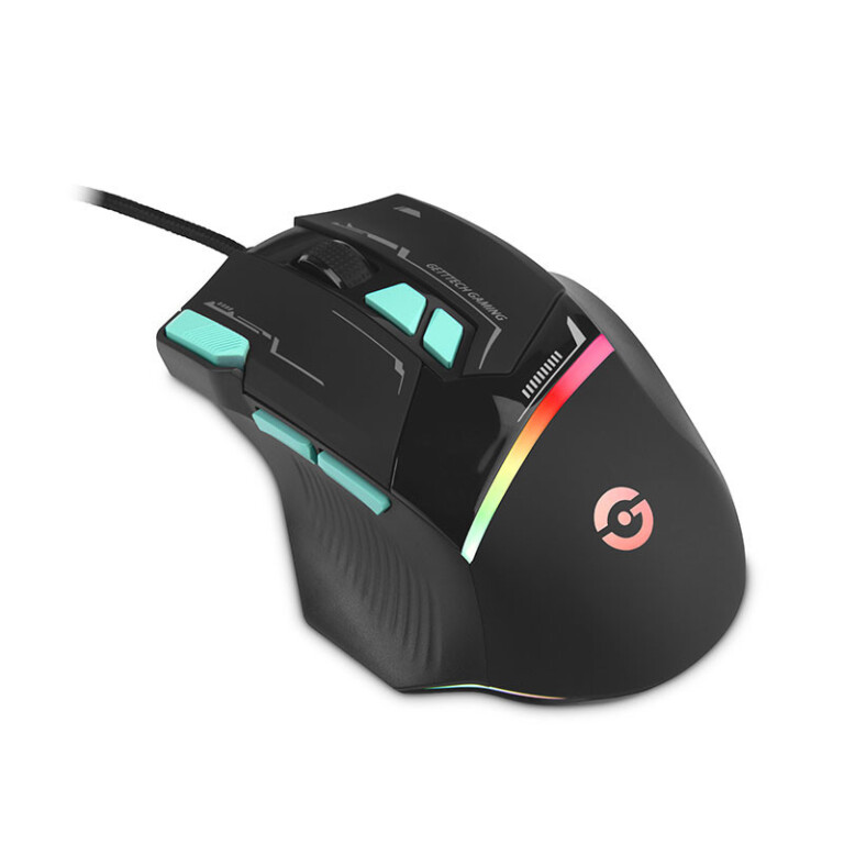 GETTTECH MOUSE GAMER, SENSOR 725F, ILUMINACION RGB PERSONALIZABLE, HASTA 7200 DPI, COLOR NEGRO Y AZUL, MOD. GPM-RGBWR-G1-BK MOUGET080_6_full