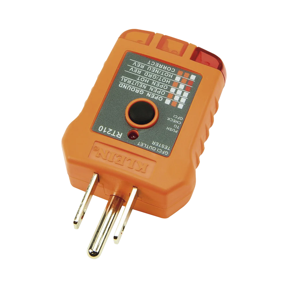 RT210-AD-2-l Probador de Tomacorrientes Estándar y Tomacorrientes con Interruptor de Falla a Tierra (GFCI). RT-210 3