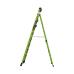 Escalera de 3.05 m Capacidad máxima de 170 Kg, inclinada, de fibra de vidrio con almohadilla de pared giratoria. SENTINEL10-AD-2-l