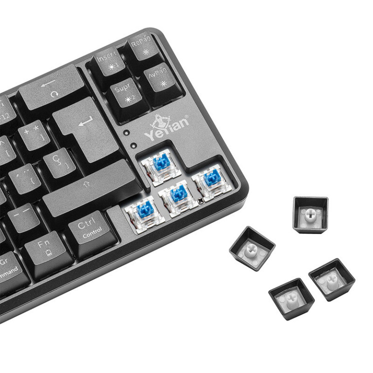 YEYIAN, TECLADO GAMER AKIL S3500, SWITCH AZUL, 69 TECLAS, ANTI GHOSTING Y N-KEY, LED RGB DE ARCOIRIS, 18 EFECTOS, IP42, USB, BATERIA INT YTM-28210B TECYEY150_3_full