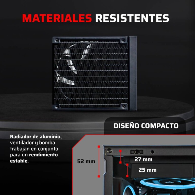 Enfriamiento Liquido BAMLAM RUSH CRYO PRISM 120 BLACK Sistema de enfriamiento de Aire VENBLR830_3_full