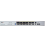Switch PoE (802.3af/at/bt) / No administrable de largo alcance / Hasta 250m / Con 24 x 10/100Mbps + 2 x SFP Gigabit Combo / 250 W WIPCES226GF-l