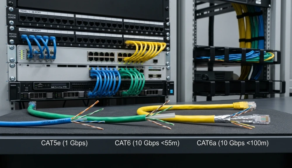 Diferencias entre cableado Cat5e, Cat6 y Cat6A en empresas Diferencias entre cableado Cat5e, Cat6 y Cat6A en empresas 6