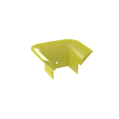 lateral_derecha_0S400 Accesorio de Control de Radio de Curvatura, Para Bajadas de Cable con Canaletas FiberRunner 4x4, Color Amarillo FTR4X4LYL 4