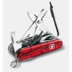 Navaja Multifunción Cyber Tool L / 39 Herramientas Profesionales / Para Técnicos Digitales / Llave Tuercas Tecnológica / Dados Hexagonales D-SUB / Set Bits Phillips-Torx-Hex / ABS-Cellidor Rojo / Fabricación Suiza lateral_izquierda_0S400-41