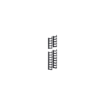 Kit de Dedos Para Administración de Cables en Gabinetes FlexFusion™ Light, de 48 UR, Dedos de 100 mm de Longitud, Color Negro lateral_izquierda_0S400-8