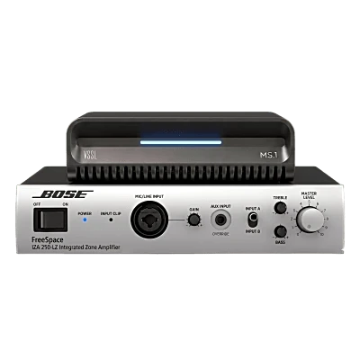 KIT Amplificador IZA250LZ y Streamer de Audio Modular MS.1 | PoE + USB-C | HDMI eARC + Óptica + RCA | Bluetooth LE Audio | WiFi | Control4-Crestron-Elan-RTI-URC-Savant-Lutron | AirPlay2-GoogleCast-SpotifyConnect