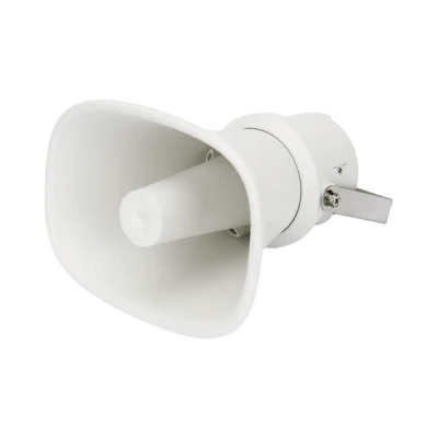 Altavoz Tipo Trompeta | 5 Watts - 30 Watts | Color Blanca | 100 V / 70 V | Material ABS | IP65 | Requiere amplificador