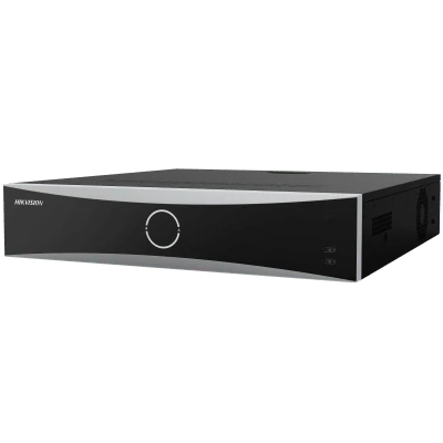 NVR 12 Megapixel (4K) / 32 Canales IP / Reconocimiento Facial / AcuSense / 8 Bahías de Disco Duro /  2 HDMI en 4K / Alarmas I/O