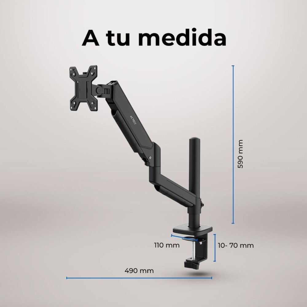 ACCACT5390_1_full Soporte Para Monitor ENFORCE MOTION SM718 ACTECK Soporte Articulado para Monitor con Altura Ajustable con C-Clamp 15