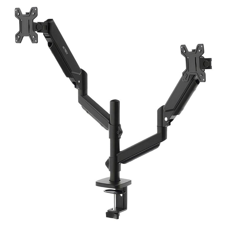 Soporte Doble Monitor ENFORCE MOTION SM728 ACTECK Soporte Articulado para Doble Monitor con Ajuste de Altura y C-Clamp ACCACT5400_full