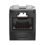 Módulo Acoplador RJ45 a RJ45, Mini-Com, Categoría 6A, Color Negro CC6X88BL-FRENTE-l