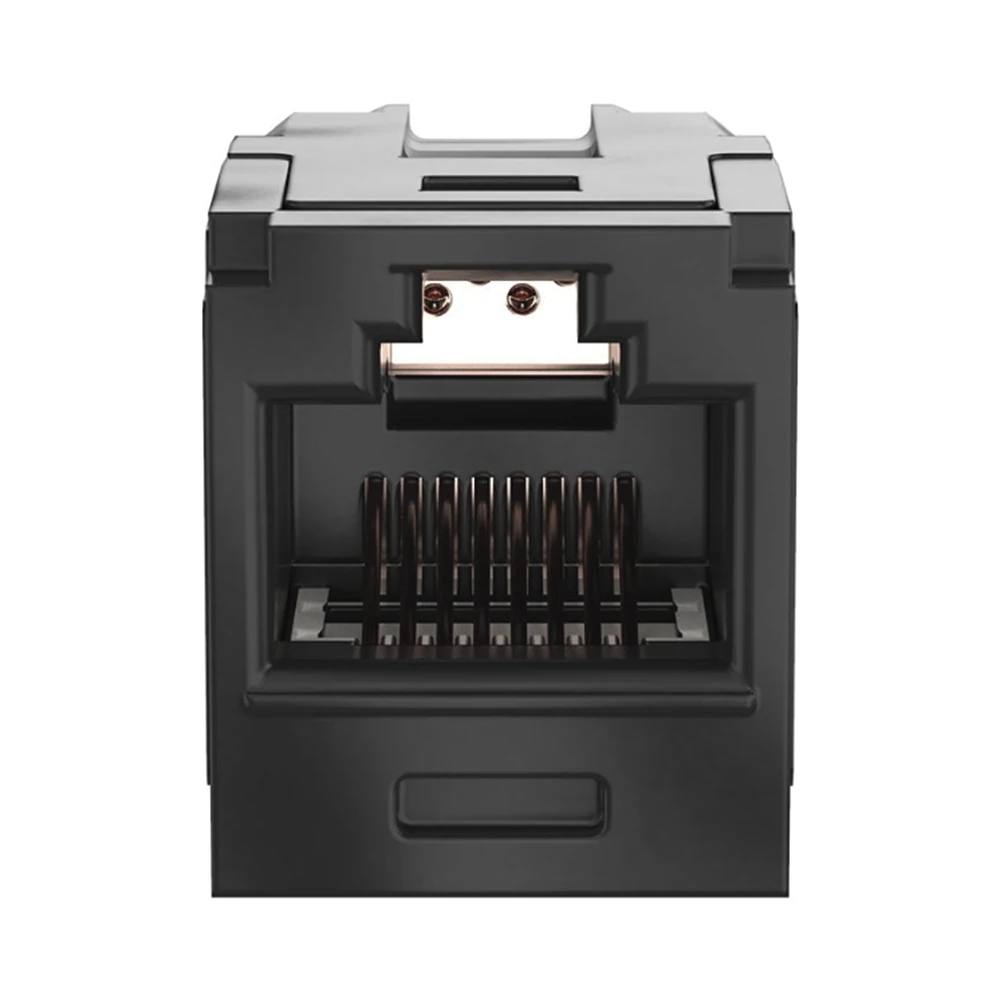 CC6X88BL-FRENTE-l Módulo Acoplador RJ45 a RJ45, Mini-Com, Categoría 6A, Color Negro CC6X88BL 2