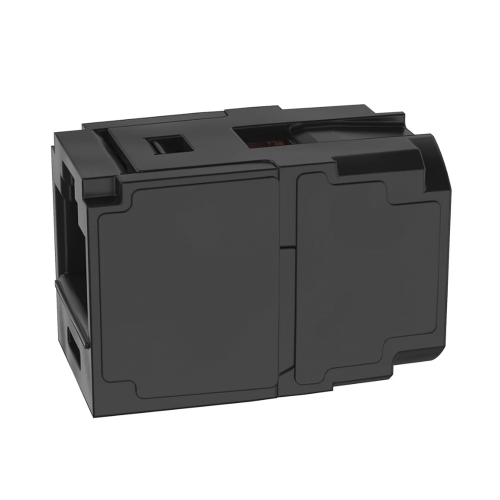 CC6X88BL-LAT-DER-l Módulo Acoplador RJ45 a RJ45, Mini-Com, Categoría 6A, Color Negro CC6X88BL 4
