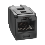 Módulo Acoplador RJ45 a RJ45, Mini-Com, Categoría 6A, Color Negro CC6X88BL-l