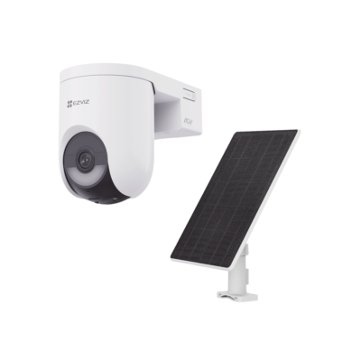 Kit Cámara PT 4G y Wi-Fi / 2K+ (4Megapixel)  / IA Detección Humano-Vehiculo / Color Nocturno / Batería 5200 mAh / IP65 / Incluye  Panel Solar 5W IP65