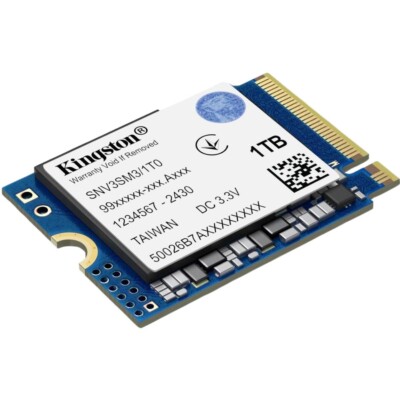 UNIDAD DE ESTADO SOLIDO KINGSTON NV3 1TB M.2 2230 NVME PCIE GEN 4X4 R.6000MB/S W.4000MB/S