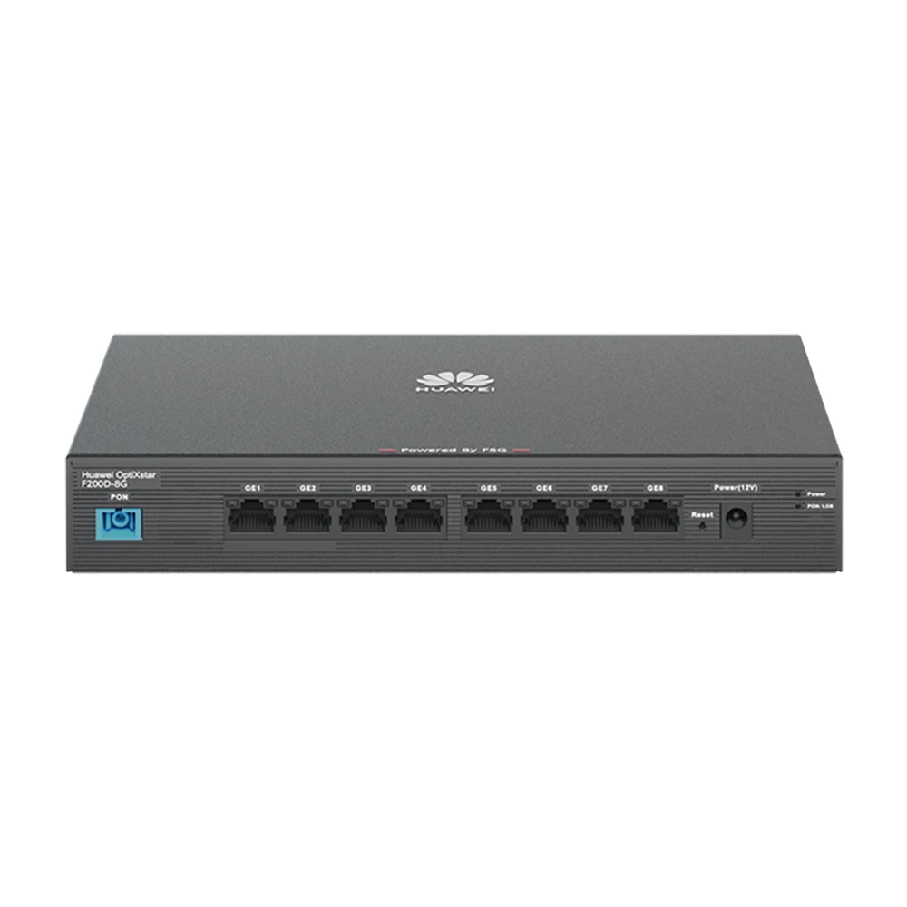 F200D8G-AD-1-l HUAWEI MiniFTTO - ONU Switch Gigabit / 8 puertos 10/100/1000Mbps + 1 PON (SC/UPC)/ Downstream 2.488 Gbps / Upstream 1.244 Gbps / modo puente / Administración Nube F200D-8G 2
