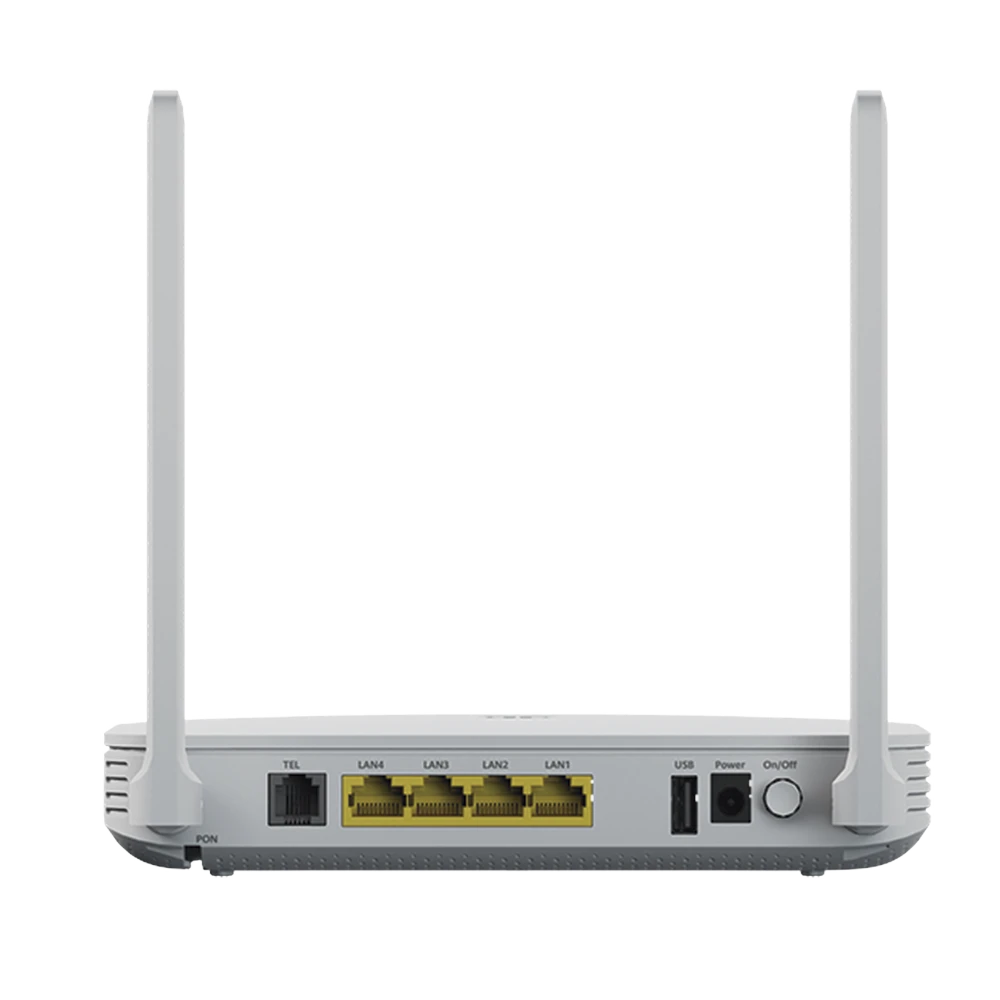 F600D304G1V-FRENTE-l HUAWEI MiniFTTO - ONU Wi-Fi 6 doble banda / 2.976 Gbps / 4 puertos 10/100/1000 Mbps + 1 GPON (SC/UPC) + 1 puerto POST / Downstream 2.488 Gbps / Upstream 1.244 Gbps / Ganancia de Antena 5dBi / Beamforming / Roaming / MIMO 2X2 / Administración Nube F600D-30-4G1V 2