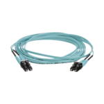 Jumper de Fibra Óptica Multimodo 50/125 OM4, LC-LC Duplex, OFNR (Riser), Color Aqua, 13 Metros (42.65 Pies) FZ2ERLNLNSNM013-l