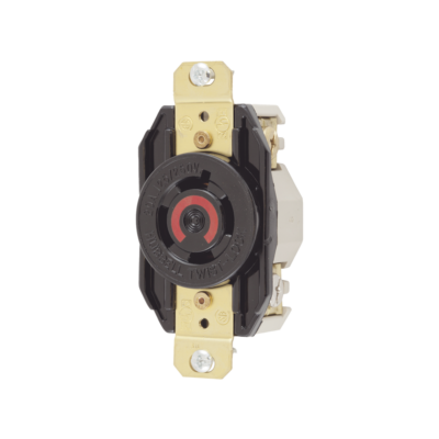 Receptáculo con Bloqueo de Media Vuelta Industrial 20 A 125/250 V CA / 3 Polos 4 Hilos / Nema L14-20R.
