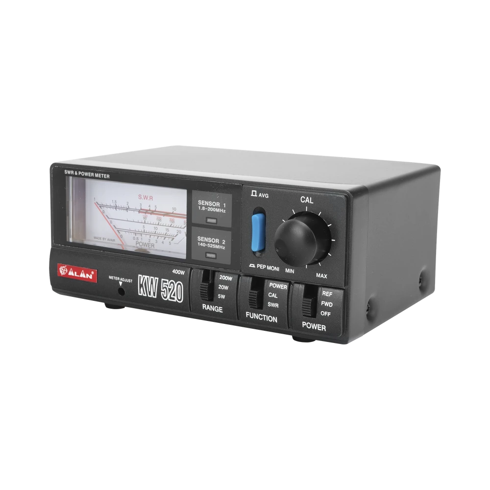KW520-LAT-IZQ-l Wattmetro para Uso Semi Profesional para HF / VHF / UHF. KW520 3