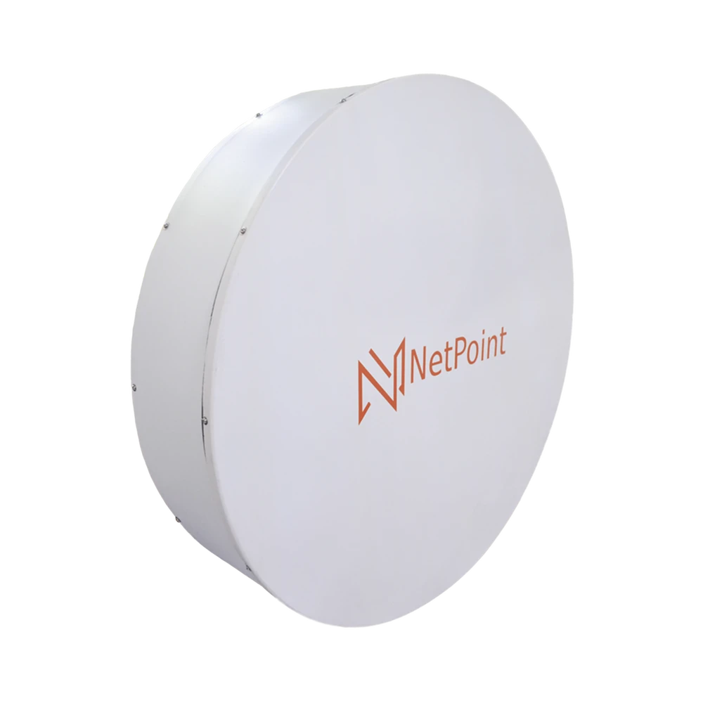 NPX1GEN3-LAT-DER-l Antena de parabola profunda, blindada, con supresión al ruido de 2 ft, 4.9-6.4 GHz, Ganancia 30 dBi con SLANT de 45 ° y 90 °, ideal para hasta 30 km, Conectores N-hembra, montaje con alineación milimétrica. NPX1GEN3 2