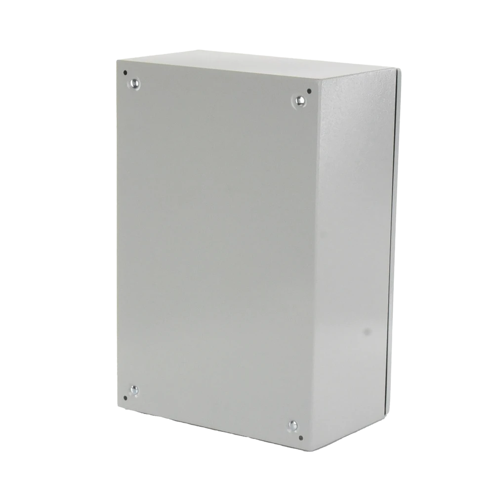 PST406025AV-AD-3-l Gabinete Ventilado de Acero IP55 Uso en Exterior (400 x 600 x 250 mm) con Placa Trasera Interior Metálica y Compuerta Inferior Atornillable. Incluye Ventilador, Ventilas, filtros, Chapas y Llave T. PST-4060-25AV 2