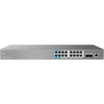 Switch de Red Empresarial L2++ / Serie GWN7800 Pro / 16 Puertos Gigabit PoE 250W / 2 Puertos SFP+ / Gestión Cloud GDMS / VLAN 4K / QoS Avanzado / Seguridad Integral frontal_0S400-61