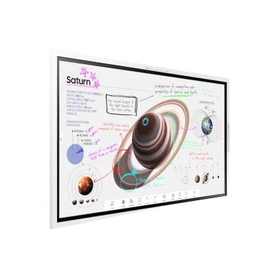 lateral_derecha_0S400-30 Pizarra Interactiva Digital / 55" 4K UHD (3840x2160) / Touch IR 20 Puntos / Whiteboard 4 Usuarios Simultáneos / Tizen 9.0 / WiFi / VESA 400x400 WM55FX 3