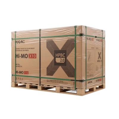 Pallet con 35 Modulo Solar LR772HVHF645M  HI-MO X10,ANDTIDUST  645 W, 53.8 Vcc, Monocristalino HPBC