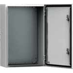Gabinete de Uso Exterior MAS 600 x 400 x 210 mm (23.6 x 15.7 x 8.3 in) NEMA 4/12/13; IP66; IK10 de Acero Dulce 1.5 mm con Platina de Montaje Incluida Color Gris Claro portada_0S400-203