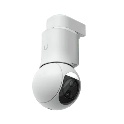 Cámara UniFi Protect G6 PTZ Color Blanco, Doble Lente 4K, Zoom Híbrido 10x, Motor AI Multi-TOPS, Visión Nocturna IR 30m, Audio Bidireccional, Protección IP66, Resistencia al Vandalismo IK04