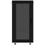 Gabinete Rackeable 19 Pulgadas / 24 Unidades / Piso / Puerta de Cristal / Acero Calibres 16-18-20 / Capacidad 750 Kg / Dimensiones 600x605x1190 mm (23.6x23.8x46.9 in) / Ventilación 120 mm / Cerradura portada_0S400-97