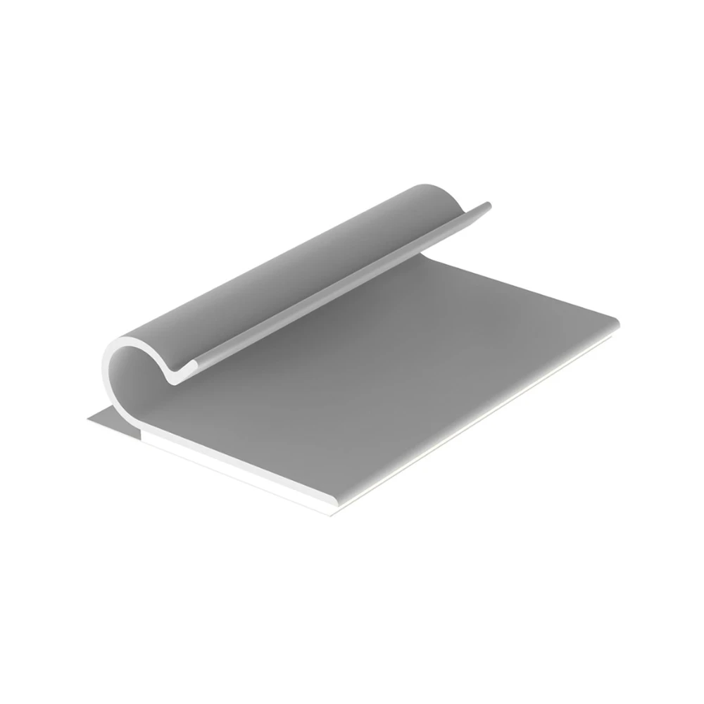 AJC25AC-AD-2-l Clip Adhesivo Tipo J, Para Cables de Hasta 6.4 mm de Diametro, Uso Interior, Color Gris, Paquete de 100pz AJC25-A-C 3