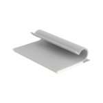 Clip Adhesivo Tipo J, Para Cables de Hasta 6.4 mm de Diametro, Uso Interior, Color Gris, Paquete de 100pz AJC25AC-l