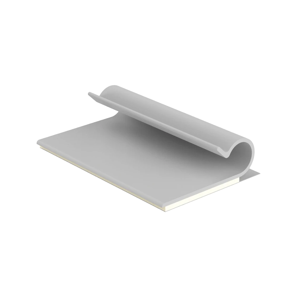 AJC25AC-l Clip Adhesivo Tipo J, Para Cables de Hasta 6.4 mm de Diametro, Uso Interior, Color Gris, Paquete de 100pz AJC25-A-C 1