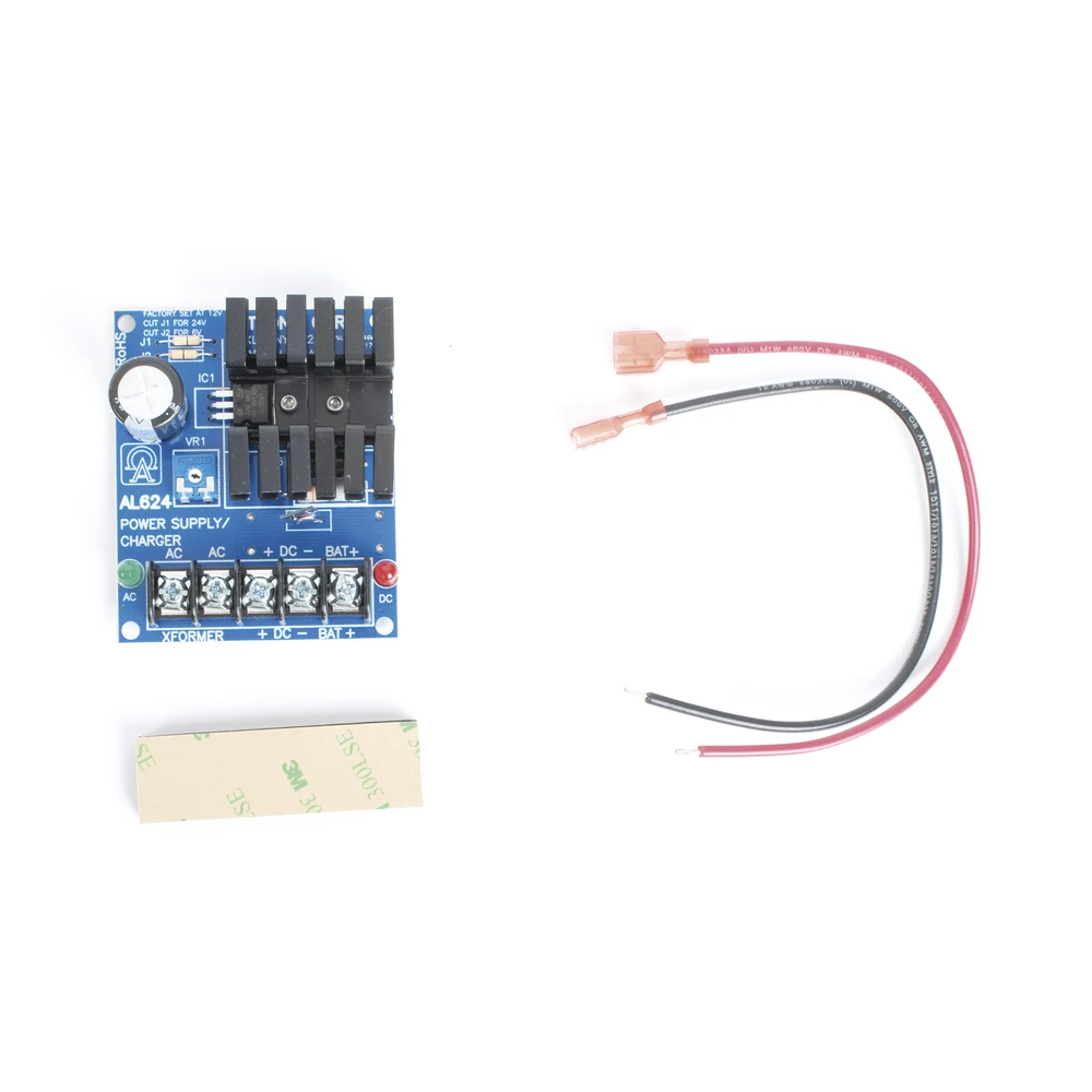 AL624-AD-1-l Fuente de Poder con Respaldo, 6 o 12 o 24 Vcc, 1.2 A, 28.8 W, 1 Salida, Requiere Transformador de Entrada AL-624 4