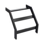 (CHCVET1X12EPK) CURVA VERTICAL EXTERIOR TUBULAR 1.5 DE PERALTE X 12 ANCHO PINTURA EPOX COLOR NEGRO, INCLUYE COPLe y tornilleria CHCVET1X12EPK-AD-1-l