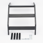 (CHCVET1X12EPK) CURVA VERTICAL EXTERIOR TUBULAR 1.5 DE PERALTE X 12 ANCHO PINTURA EPOX COLOR NEGRO, INCLUYE COPLe y tornilleria CHCVET1X12EPK-AD-4-l