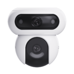 Kit Incluye Cámara Wi-Fi 6 + 4G LTE con Panel Solar / Doble Lente (4MP+4MP) / Visión Nocturna ColorFULL / Batería 10,400 mAh / / IP65 Exterior / IA Detección Humana y Vehicular / Audio Bidireccional CSHB90X_SP_4G_W-AD-2-l