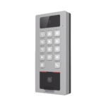 (PoE / 2 Relays) Terminal de Control de Acceso / Videoportero Multiapartamento Llamada a App / Teclado / Exterior Antivandálico IP65 & IK09 / Huella, Tarjeta, Código QR, PIN o App Hik-Connect / Cámara 2 MP compatible con NVRs DSK1T502DBFWXCE1-FRENTE-l