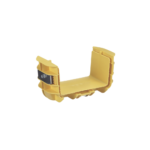 Union Recta "Cople", Para Canaleta FiberRunner™ 6X4, Color Amarillo FRBC6X4LYL-AD-1-l