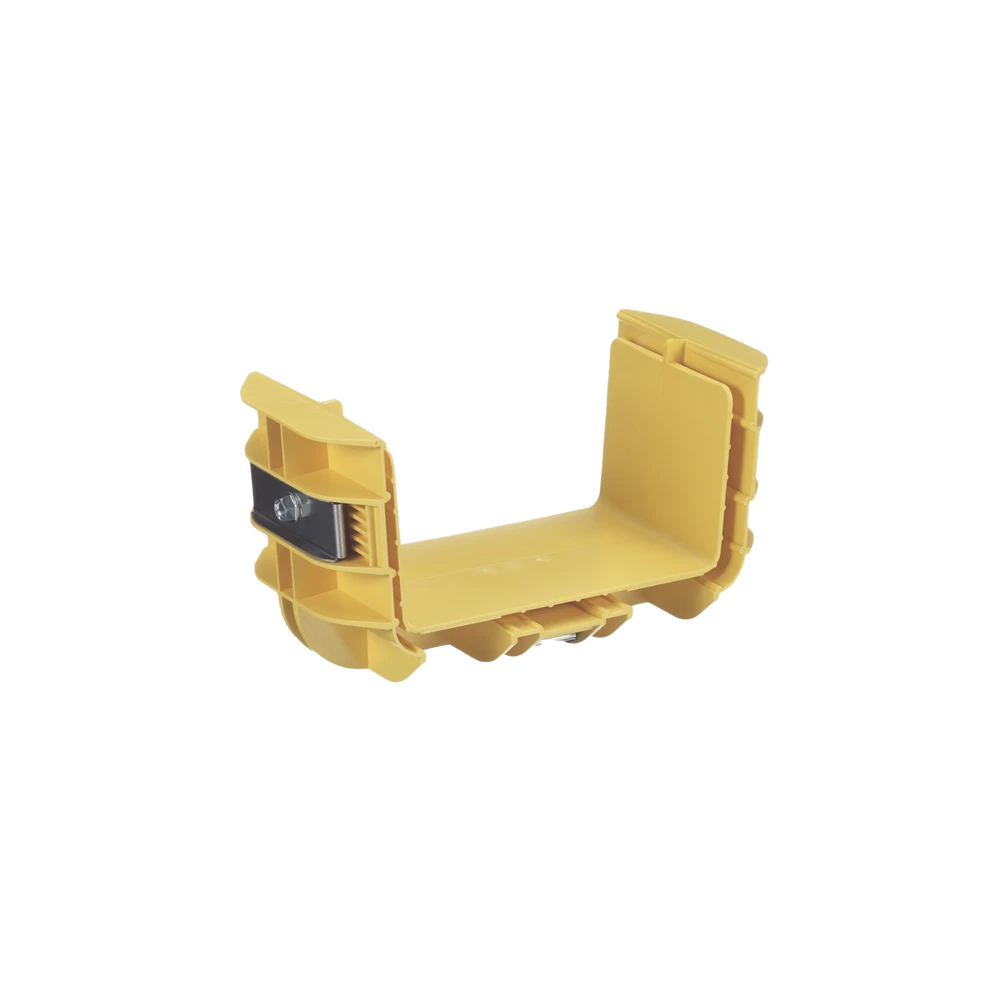 FRBC6X4LYL-AD-1-l Union Recta "Cople", Para Canaleta FiberRunner™ 6X4, Color Amarillo FRBC6X4LYL 2