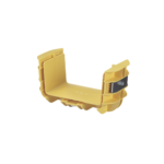 Union Recta "Cople", Para Canaleta FiberRunner™ 6X4, Color Amarillo FRBC6X4LYL-AD-2-l